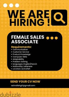 Female Sales Associate and Cashier