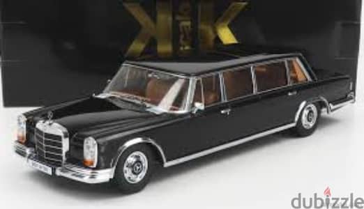 Diecast 1:18 kk scale mercedes benz limousine in black