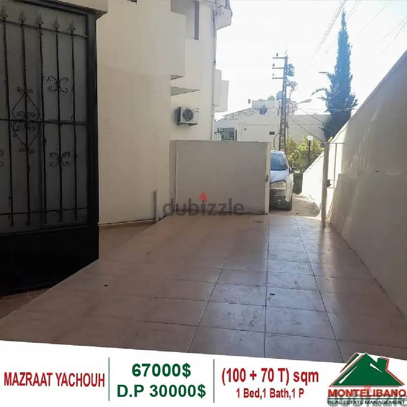 67000$!! Apartment for sale located in Mazraat Yachouh 1