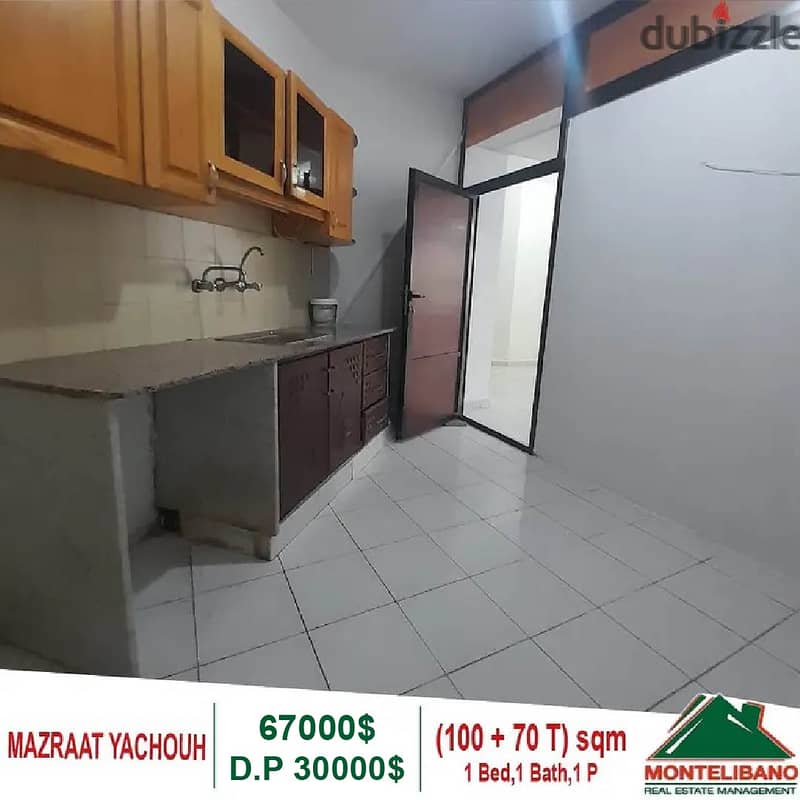 67000$!! Apartment for sale located in Mazraat Yachouh 3