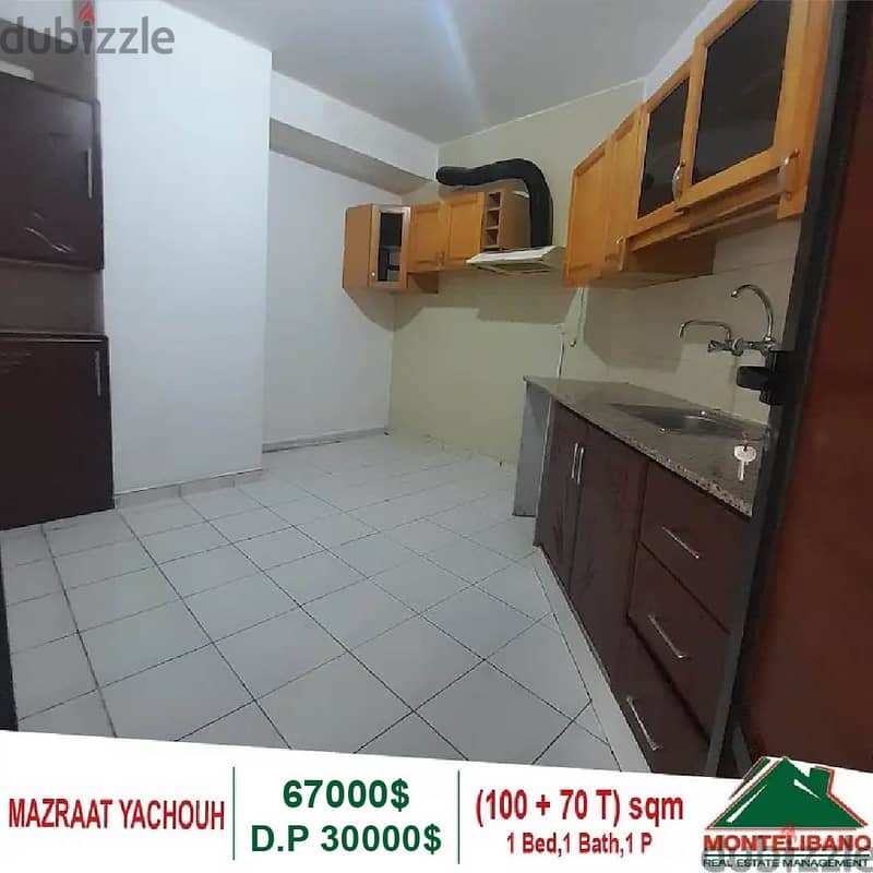 67000$!! Apartment for sale located in Mazraat Yachouh 4