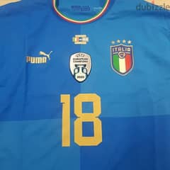 Barella italy match shirt Finalissima vs argentina 2022