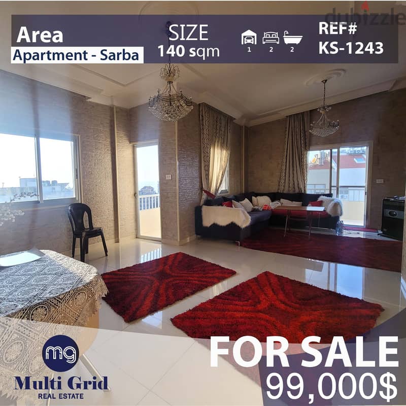 KS-1243 / Apartment for Sale in Sarba, شقة للبيع في صربا 0