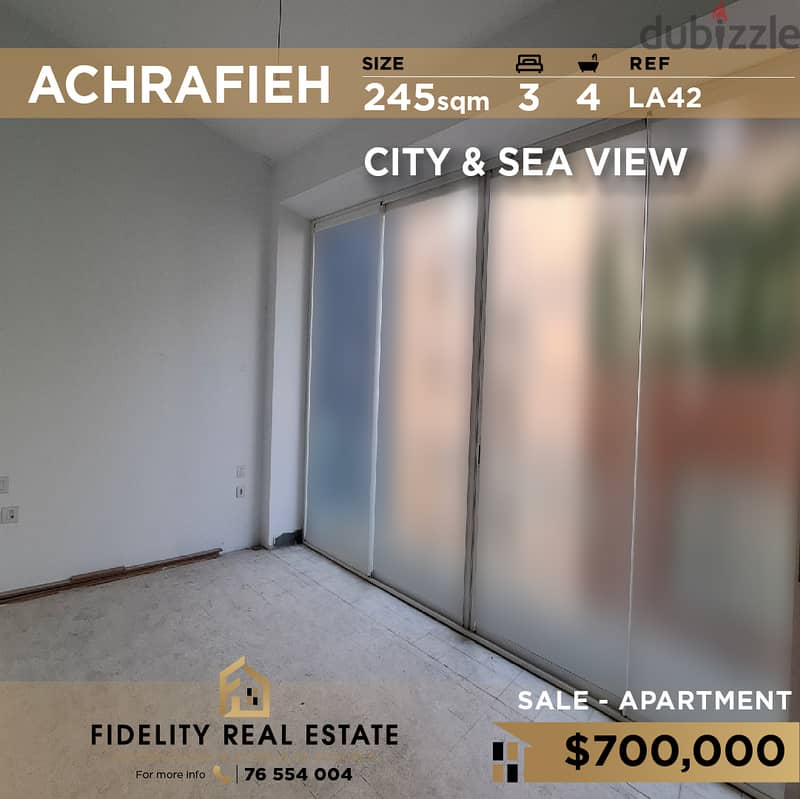 Apartment for sale in Achrafieh LA42 للبيع في الأشرفية 0