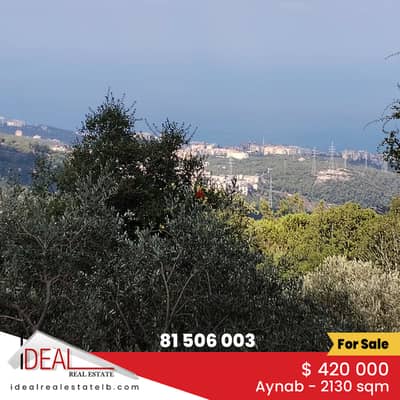 Land for sale in Aley - Aynab  2130 SQM  REF#SSH261