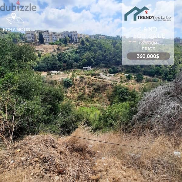 land for sale bchamoun yahoudeyeh ارض مع رخصة للبيع في بشامون اليهودية 2