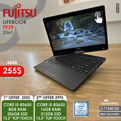 Fujitsu Lifebook T939 2in1 Cpu i5 8th 13.3" Flip-Touch Laptop 0