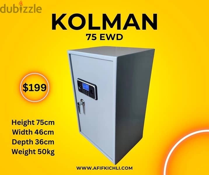 Kolman Safe Box all Sizes خزنات حديد جميع القياسات 1