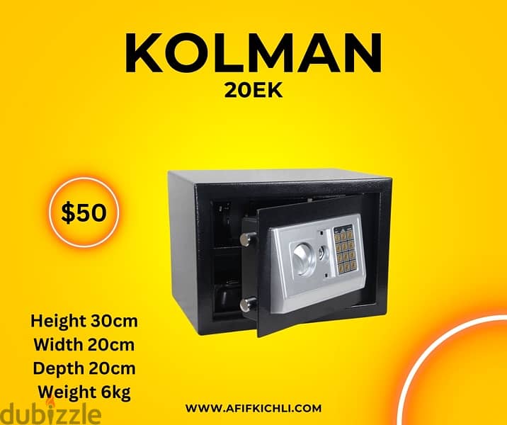 Kolman Safe Box all Sizes خزنات حديد جميع القياسات 9