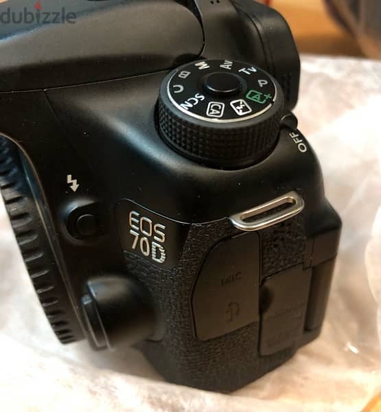 CAMERA CANON 70D & LENS 18/135 (stm) touch screen  & wi-fi 20.2mp 7