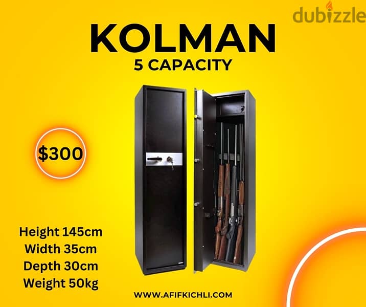 Kolman Safe Box all Size جديدة 3