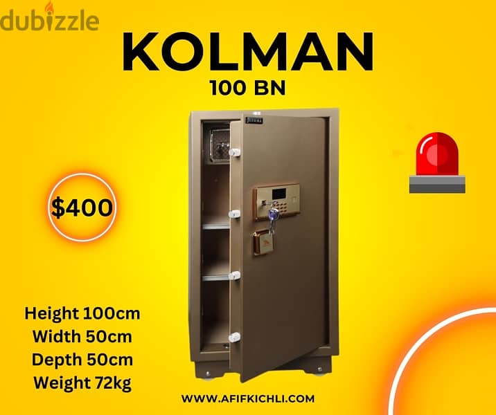 Kolman Safe Box all Size جديدة 11