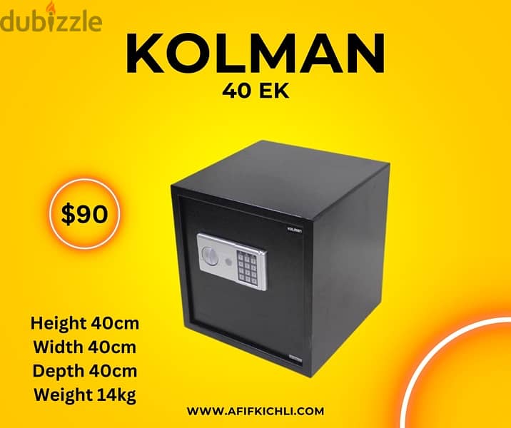 Kolman Safe Box all Size جديدة 13