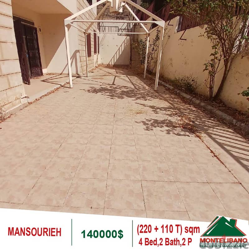 140000$!! Apartment for sale located in Mansourieh 2