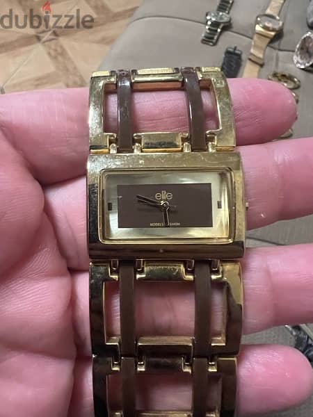 9 watches for lady brand elite, dkny, rovina used in good condition 7