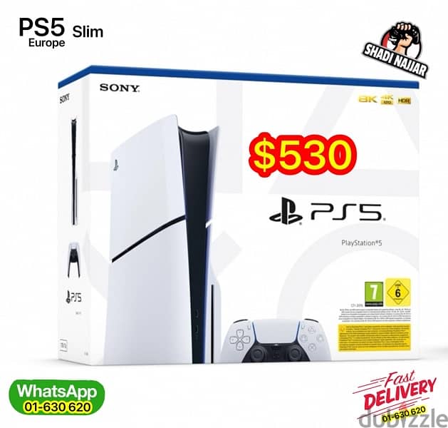 PS5 slim Europe $530 0