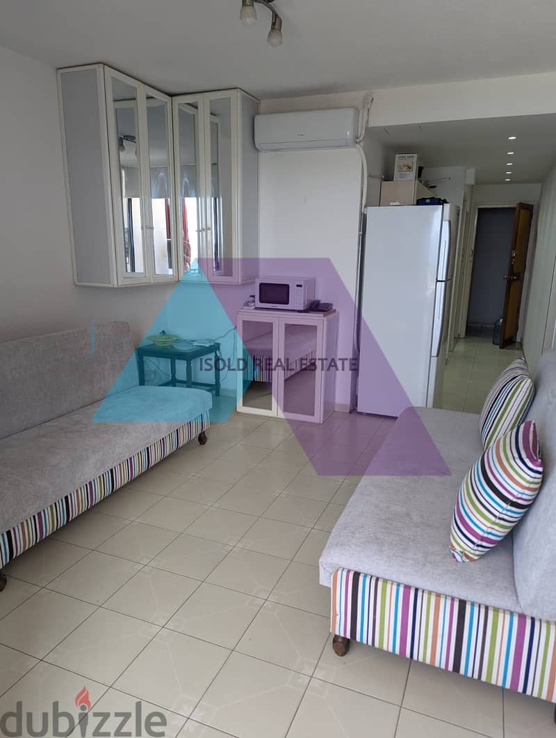 A 43 m2 chalet having an open sea view for rent in Kaslik 8