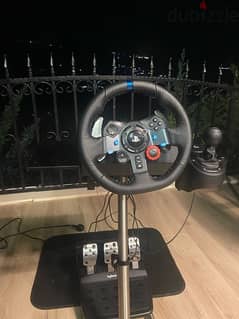 Ps4/5 steering wheel full set with stand and mat