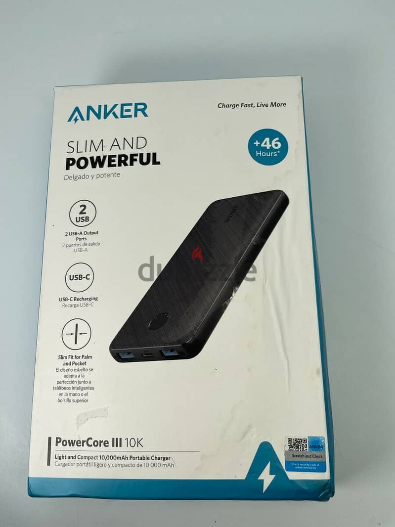 Anker slim and powerful power bank powercore III 10k great & last off 0