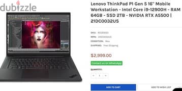 Lenovo Thinkpad P1 Gen5