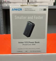 Anker 533 power bank black (power core 30w) 10000mah