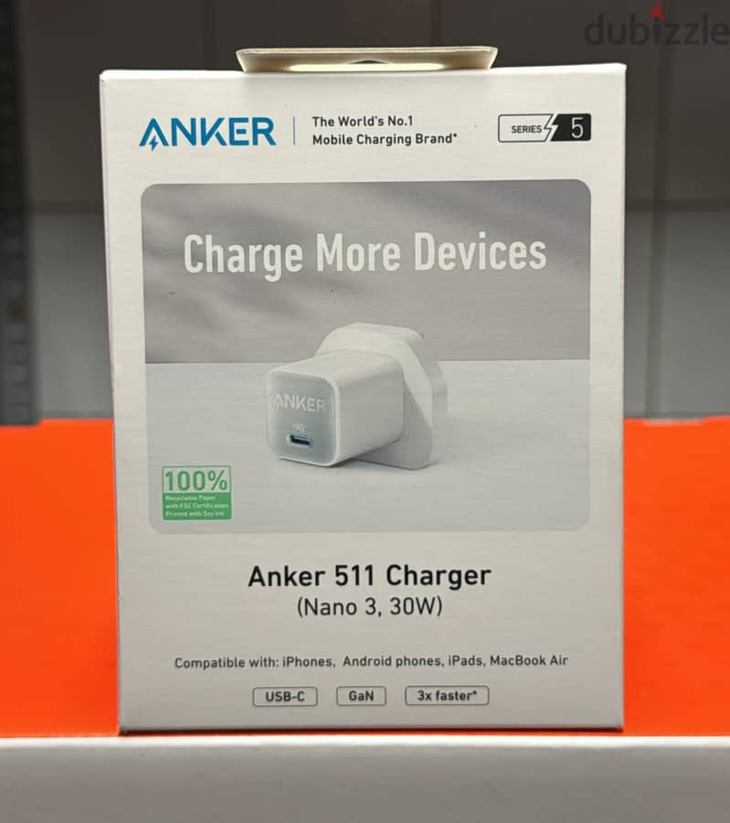 Anker 511 usb-c charger (Nano 3 , 30w) amazing & original price 0