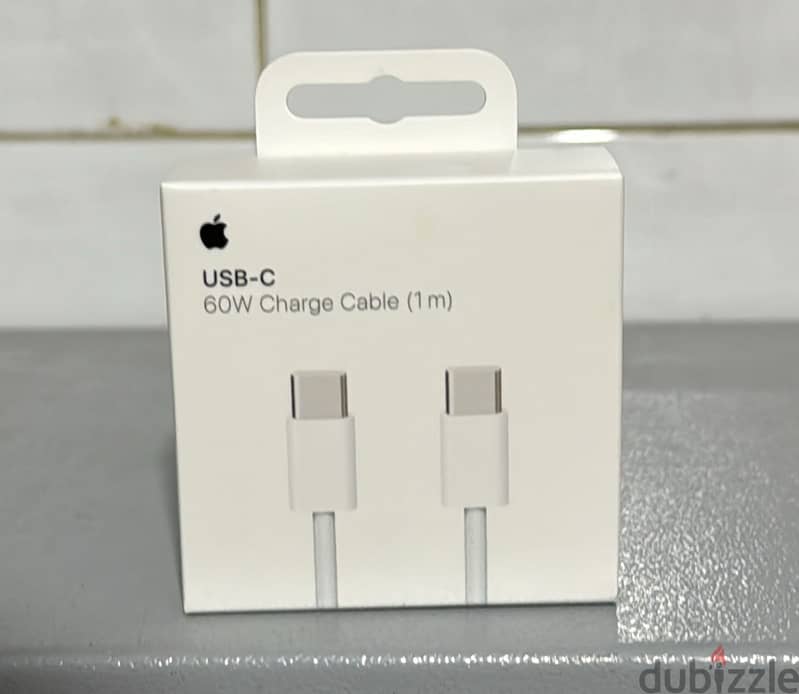 Apple usb-c 60w charge cable 1m last and new offer 0