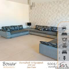 Bouar | 3 Balconies | Furnished/Equipped 2 Bedrooms Ap | Sea View