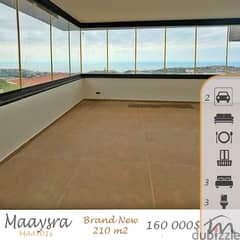 Maaysra | Brand New 200m² 3 Bedrooms Apt | Excellent Building Status