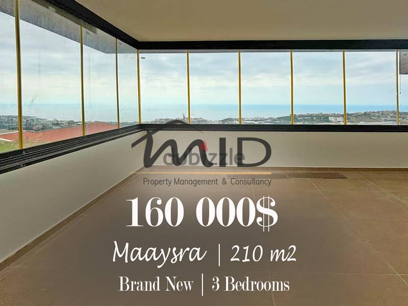 Maaysra | Brand New 200m² 3 Bedrooms Apt | Excellent Building Status 1