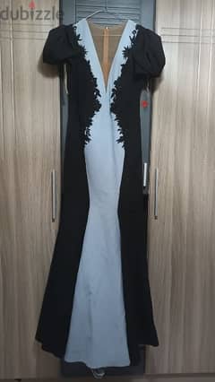 black and white gown 0