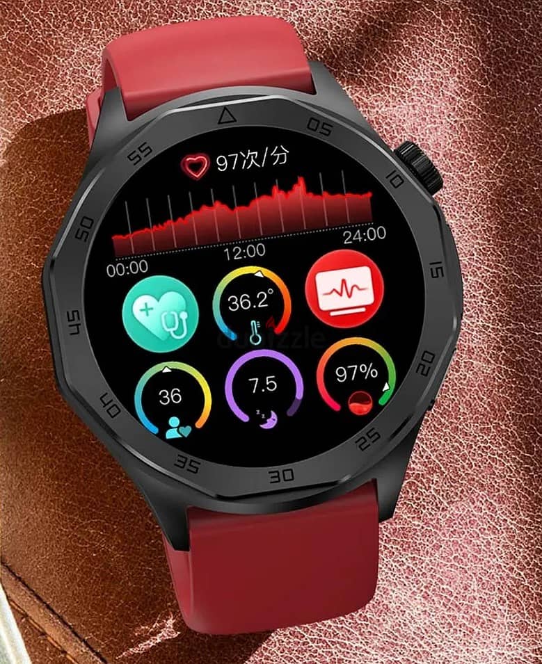 Smart Watch Body Pressure Temperature Oxygen ECG Glucose Uric etc 14