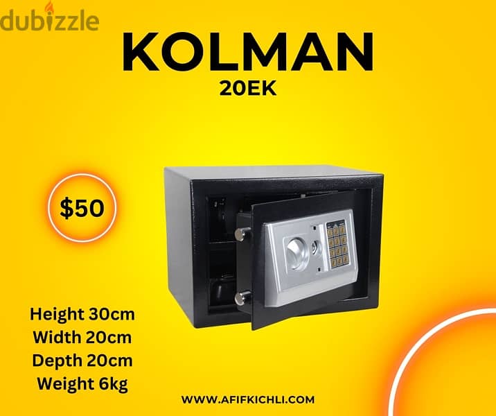 Kolman Safe Box all Size خزنات جميع القياسات 5