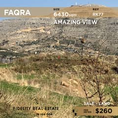 Land for sale in Faqra kfardebian RK77 أرض للبيع في فقرا/كفردبيان