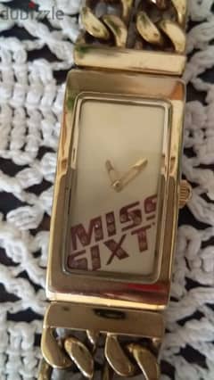 miss Sixty gold chain watch