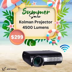 Kolman Projector 4500 Lumens for Cafe, University etc. . 0