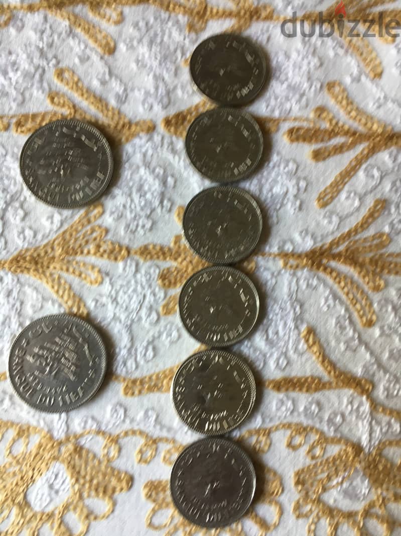 8 Lebanese coins 1