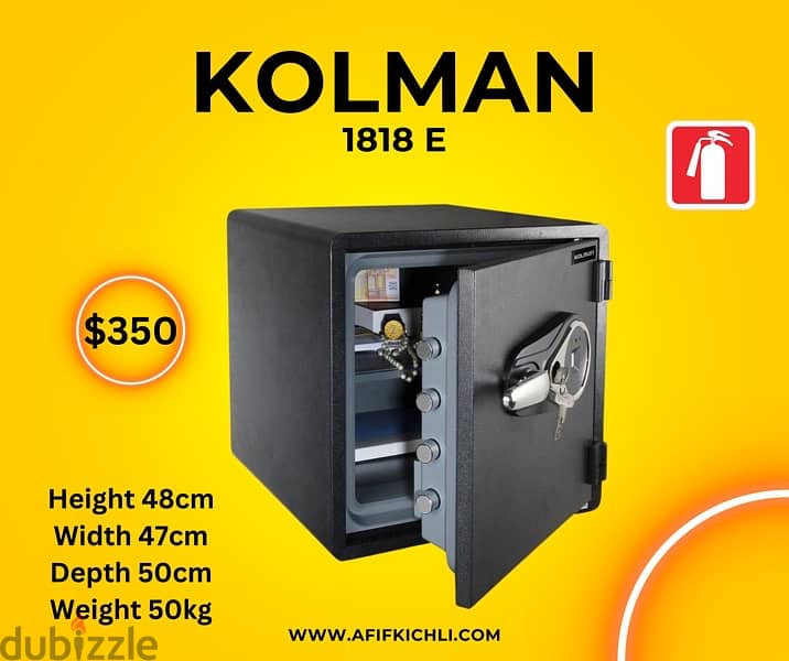 Kolman Safe Box all Sizes خزنة حديد جميع القياسات 10