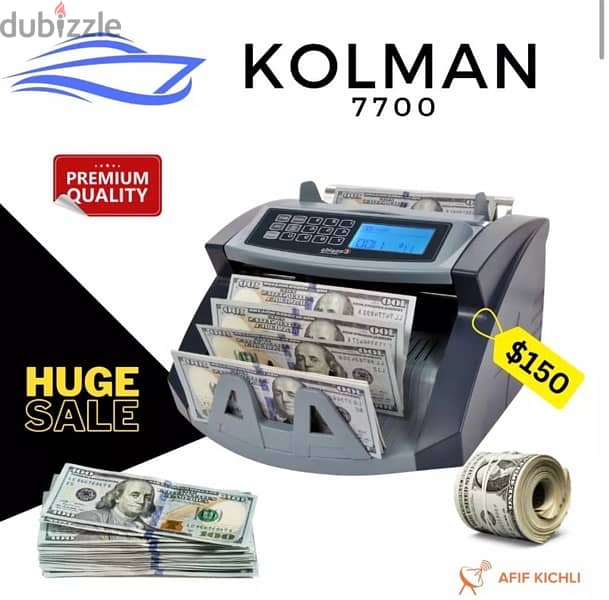 Kolman Money Counters USD EURO LBP مع كشف العملة المزورة 1