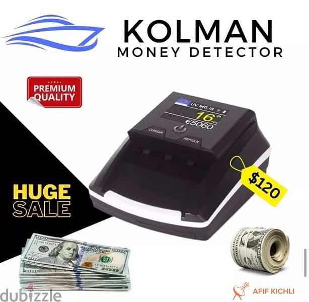 Kolman Money Counters USD EURO LBP مع كشف العملة المزورة 4