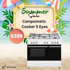 Campomatic Gas Cooker 4/5 Eyes كفالة شركة