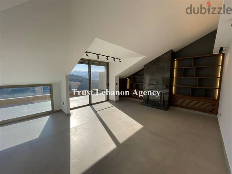 Luxurious Roof Apartment for rent in Beit Mery | Mountain view 2