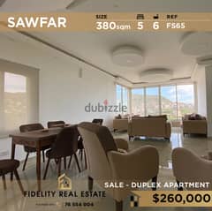 Duplex apartments for sale in Sawfar FS65