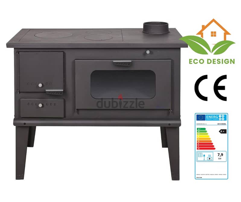 Wood Stove Chimeny صوبا مدفئة حطب طباخ مع فرن تركية 1