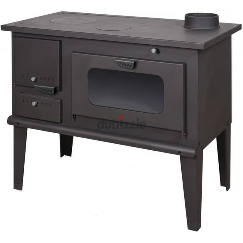 Wood Stove Chimeny صوبا مدفئة حطب طباخ مع فرن تركية 4