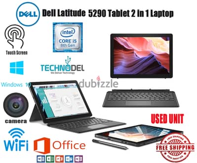 DELL 5290 WINDOWS TAB & LAPTOP  I5 8TH