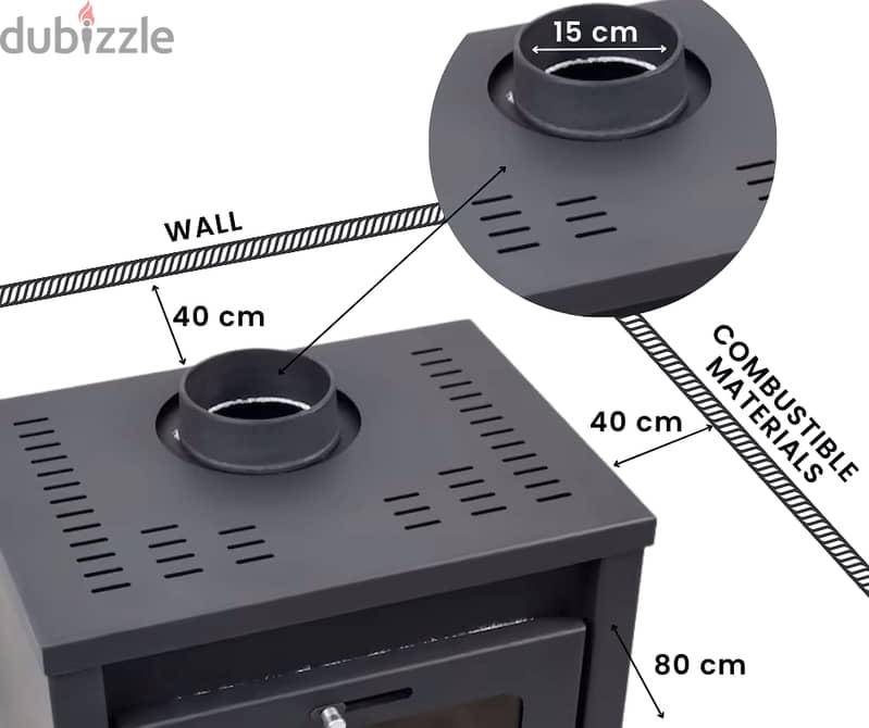 cast iron olypmus wood stove fireplace شمنيه حطب اولمبوس تركي 11