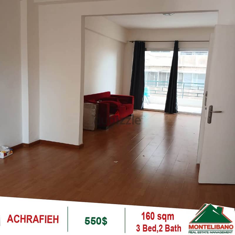 550$!! Apartment for rent located in Achrafieh 1