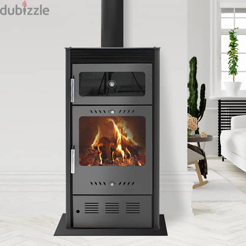 شمنيه حطب مع فرن تركي Rose Fireplace Oven Wood Stove 3