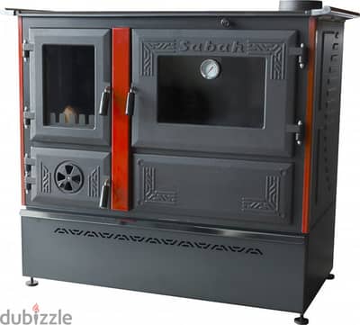 Luxury Fireplace cooker with drawer صوبا مدفئة شمنيه حطب مع طباخ